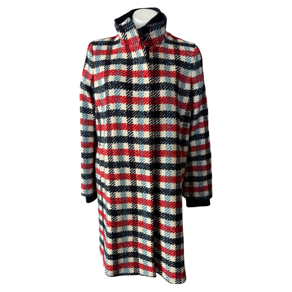 BANANA REPUBLIC ITALIAN PLAID STADIUM COAT